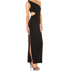 Alice + Olivia AIR 0 Malia One Shoulder Maxi Dress